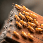 a termite swarm